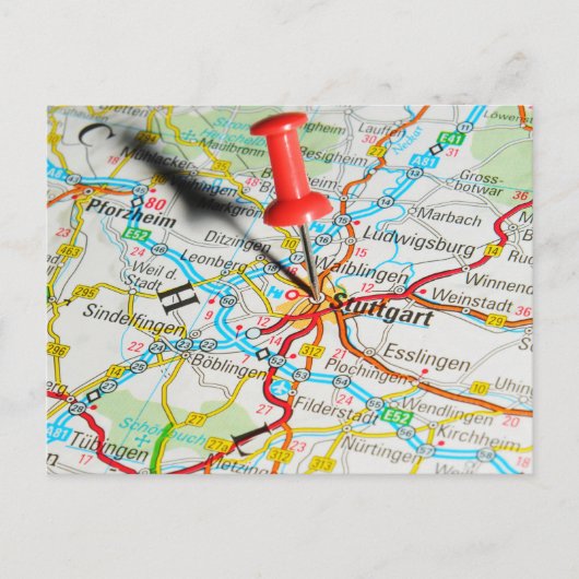Stuttgart, Deutschland Postkarte (Vorderseite)