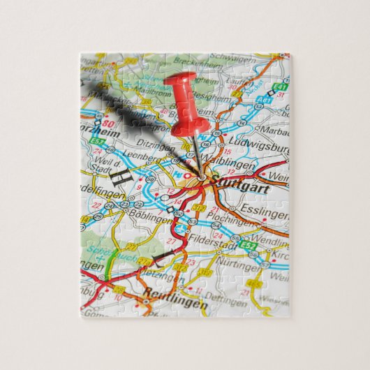 Stuttgart, Deutschland Puzzle (Vertikal)