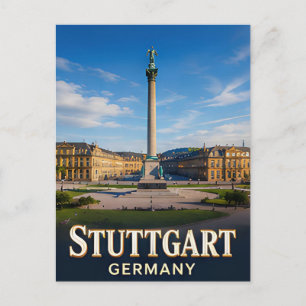 ✈️ Stuttgart Deutschland Reise Geschenk 🏛️ Postkarte
