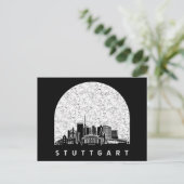 Stuttgart Deutschland Skyline Postkarte (Stehend Vorderseite)