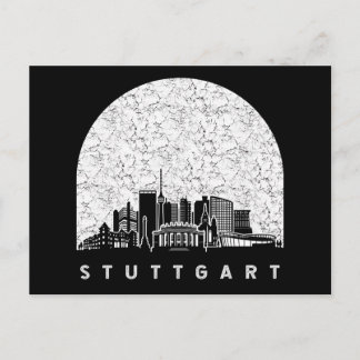 Stuttgart Deutschland Skyline Postkarte