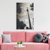 Stuttgart Fernsehturm Art Poster Leinwanddruck (Insitu (Wohnzimmer))