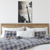 Stuttgart Fernsehturm Art Poster Leinwanddruck (Insitu (Schlafzimmer))