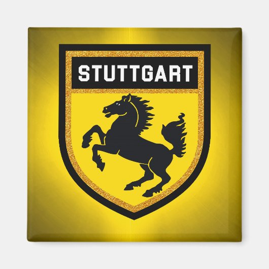 Stuttgart Flag Magnet (Vorne)