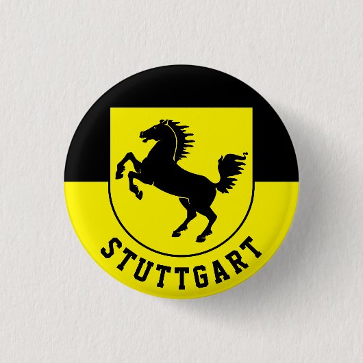 Stuttgart-Flagge (Deutschland) Button (Vorderseite)