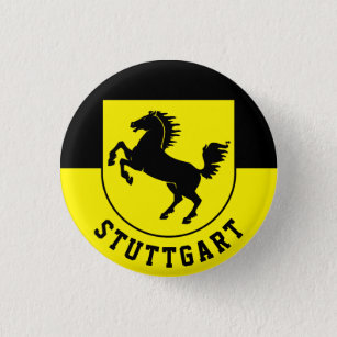Stuttgart-Flagge (Deutschland) Button