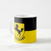 Stuttgart-Flagge (Deutschland) Kaffeetasse (Vorderseite Links)
