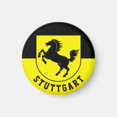 Stuttgart-Flagge (Deutschland) Magnet (Vorne)