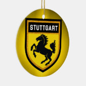Stuttgart-Flagge Keramik Ornament (Rechts)