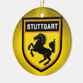 Stuttgart-Flagge Keramik Ornament (Links)