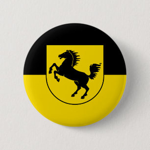 Stuttgart Flagge Stadt Deutschland Symbol Emblem P Button