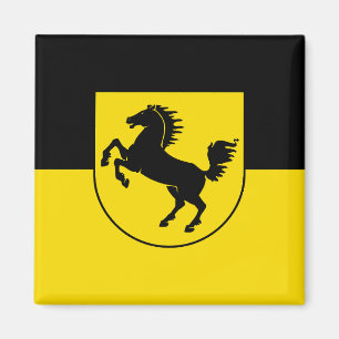 Stuttgart Flagge Stadt Deutschland Symbol Emblem P Magnet