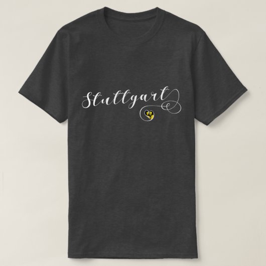 Stuttgart Herz, Baden-Württemberg, Deutschland T-Shirt (Design vorne)