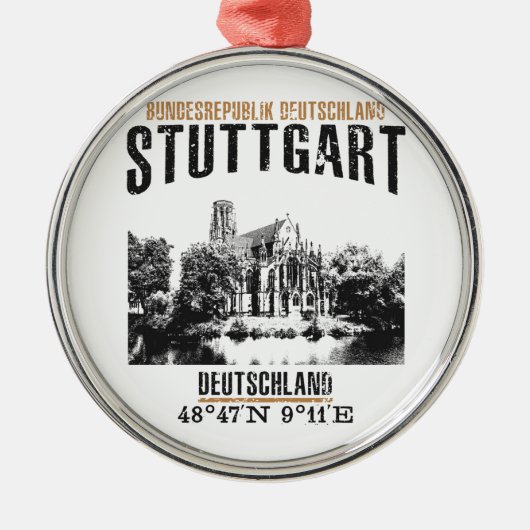 Stuttgart Ornament Aus Metall (Vorne)