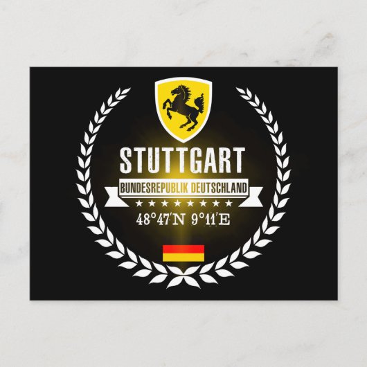 Stuttgart Postkarte (Vorderseite)