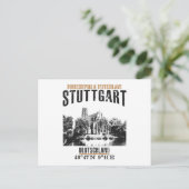 Stuttgart Postkarte (Stehend Vorderseite)