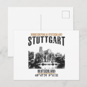 Stuttgart Postkarte (Vorne/Hinten)