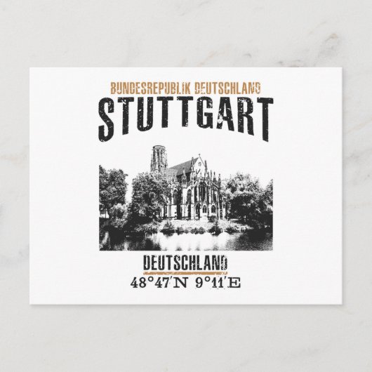 Stuttgart Postkarte (Vorderseite)