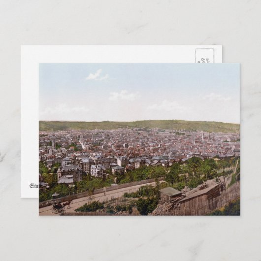 Stuttgart Postkarte (Vorne/Hinten)