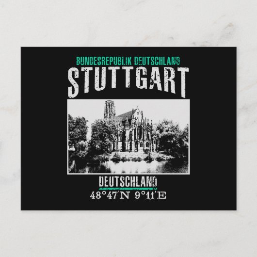 Stuttgart Postkarte (Vorderseite)