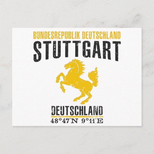Stuttgart Postkarte (Vorderseite)