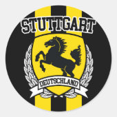 Stuttgart Runder Aufkleber (Vorderseite)