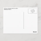 Stuttgart sagt Hallo Postkarte (Rückseite)