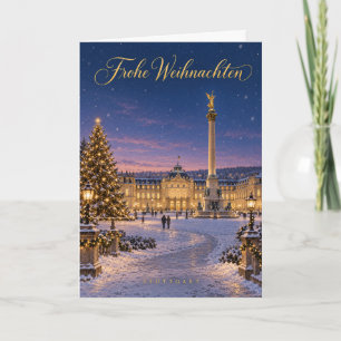 Stuttgart Schlossplatz Frohe Weihnachten
