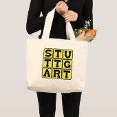 Stuttgart, Stadt Deutschland Jumbo Stoffbeutel (Vorderseite (Produkt))