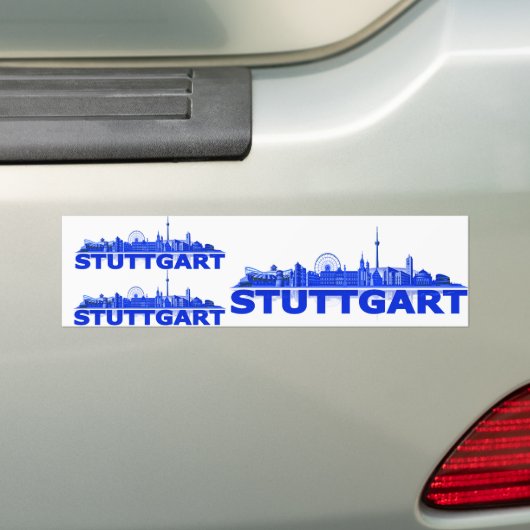 Stuttgart Stadt Skyline - Autoaufkleber /Aufkleber (Auf Auto)
