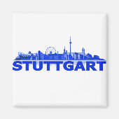 Stuttgart Stadt Skyline - Magnet (Vorne)