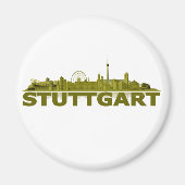 Stuttgart Stadt Skyline - Magnet (Vorne)
