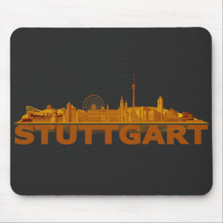 Stuttgart Stadt Skyline - sonstige Geschenkideen Mousepad