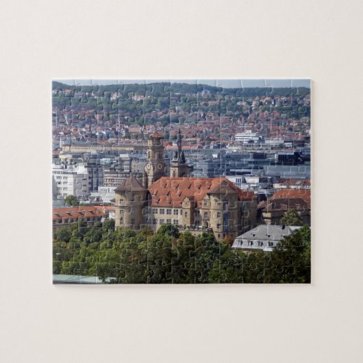 Stuttgart Stadtansicht - Altes Schloss Postkarte Puzzle (Horizontal)