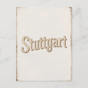 Stuttgart Vintage Postkarte