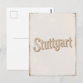 Stuttgart Vintage Postkarte (Vorne/Hinten)
