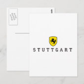 Stuttgart Wappen Postkarte (Vorne/Hinten)