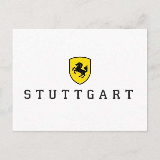 Stuttgart Wappen Postkarte (Vorderseite)
