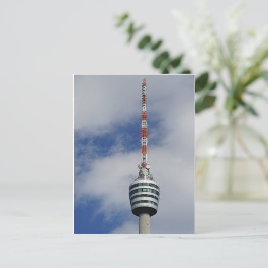 Stuttgarter Fernsehturm Korb Postkarte (Stehend Vorderseite)
