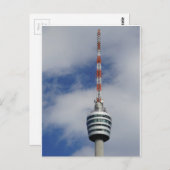 Stuttgarter Fernsehturm Korb Postkarte (Vorne/Hinten)