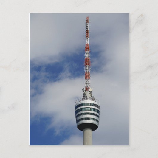 Stuttgarter Fernsehturm Korb Postkarte (Vorderseite)