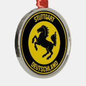 Stuttgarter RundEmblem Ornament Aus Metall (Rechts)