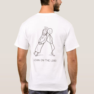 Stütz dich auf den Herrn Lustiges Jesus-Strichmänn T-Shirt