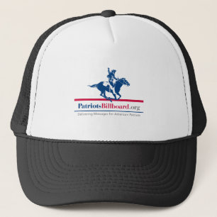 Stützamerikanische Werte mit Patriotsbillboard.or Truckerkappe