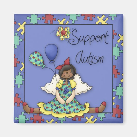 Stützautismus-Kühlschrankmagnet Magnet (Vorne)