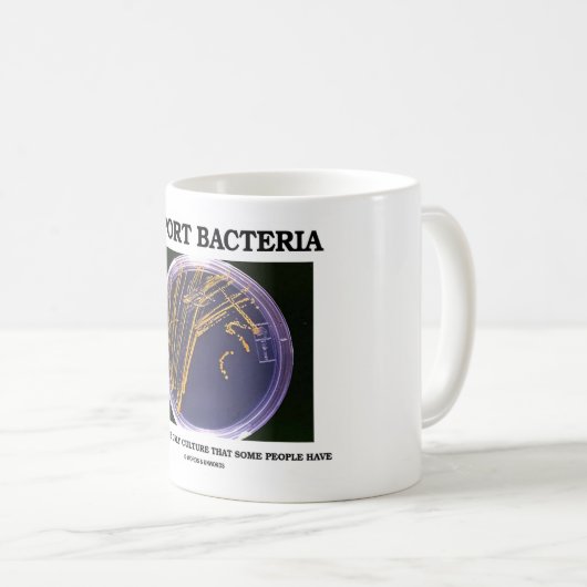 Stützbakterien züchten häufig nur einige Leute Kaffeetasse (VorderseiteRechts)