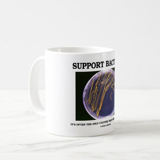 Stützbakterien züchten häufig nur einige Leute Kaffeetasse (Vorderseite Links)