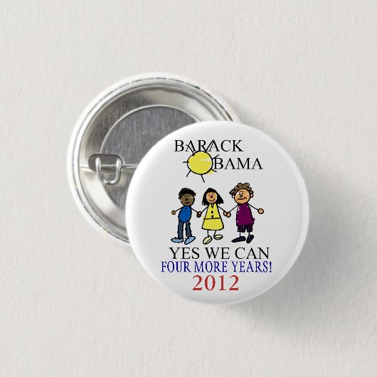 Stützbarack obama Wahl-Knöpfe Button (Vorne & Hinten)