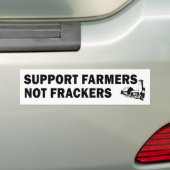 StützBauern, nicht Frackers (weiß) Autoaufkleber (Auf Auto)