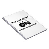 StützBauern vom Bauernhof zum zu genießen Notizblock (Rechte Seite)